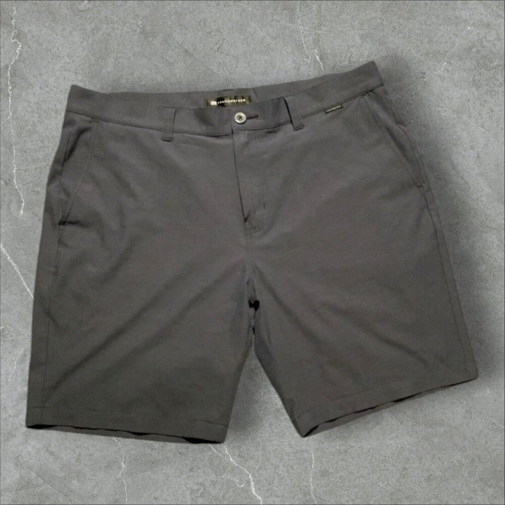 Travis Mathew Textured Golf Shorts Blue ‎ Men's Size 38 Chino Casual Comfortable